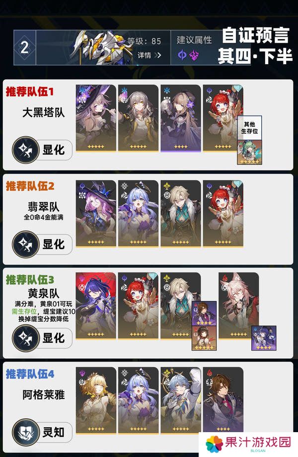 崩坏星穹铁道虚构叙事自证预言阵容攻略 3.1虚构叙事自证预言阵容怎么推荐[多图]图片3