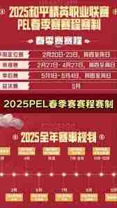 PEL春季赛2025完整赛程一览-PEL春季赛2025赛程时间表