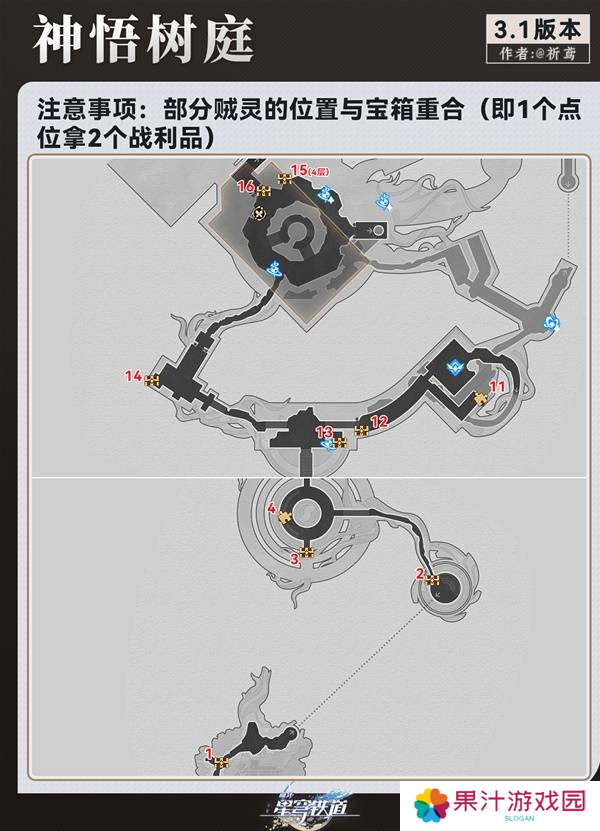 崩坏星穹铁道永夜呓语密林神悟树庭宝箱收集攻略 永夜呓语密林神悟树庭收集宝箱大全[多图]图片2