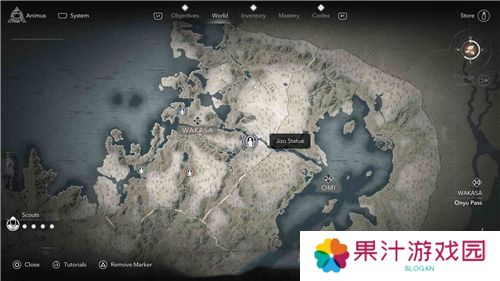 刺客信条影若狭**像位置一览