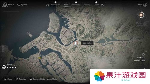 刺客信条影若狭**像位置一览