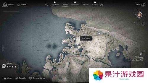 刺客信条影若狭**像位置一览