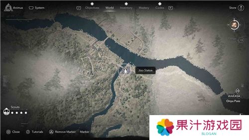 刺客信条影若狭**像位置一览