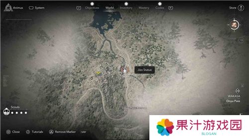 刺客信条影若狭**像位置一览