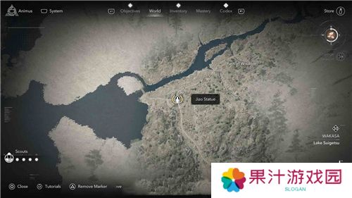 刺客信条影若狭**像位置一览