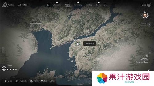 刺客信条影若狭**像位置一览