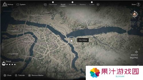 刺客信条影若狭**像位置一览