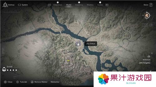 刺客信条影若狭**像位置一览