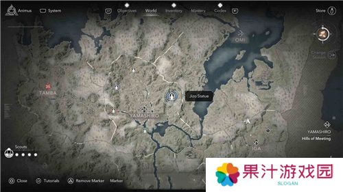 刺客信条影山城**像位置一览