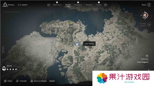 刺客信条影若狭**像位置一览