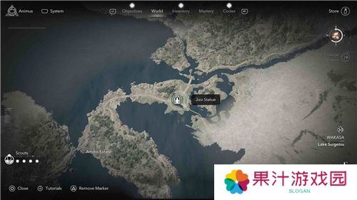 刺客信条影若狭**像位置一览