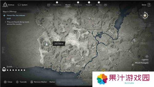 刺客信条影播磨**像位置一览